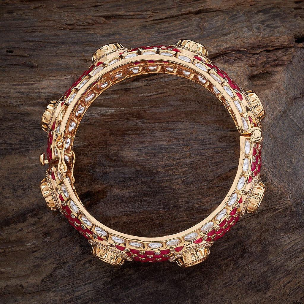 Kundan paired with other bangles
