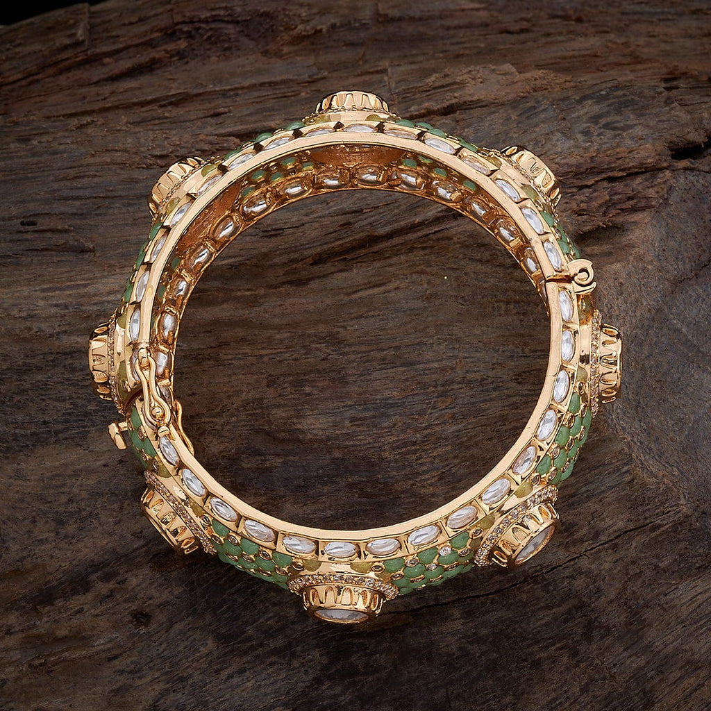 Kundan paired with other bangles