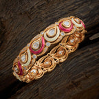 Kundan Bangle  Made with copper alloy