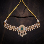 Kundan Necklace Chokers Kundan Stones Copper Alloy