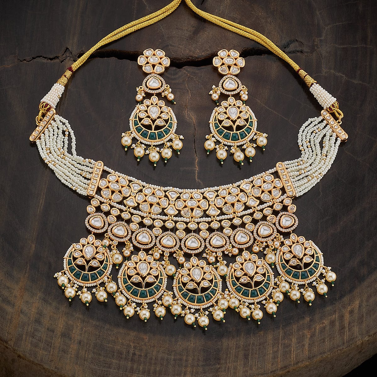 kundan  necklace unique