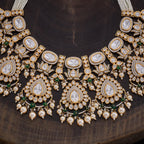 Kundan Necklace green stones