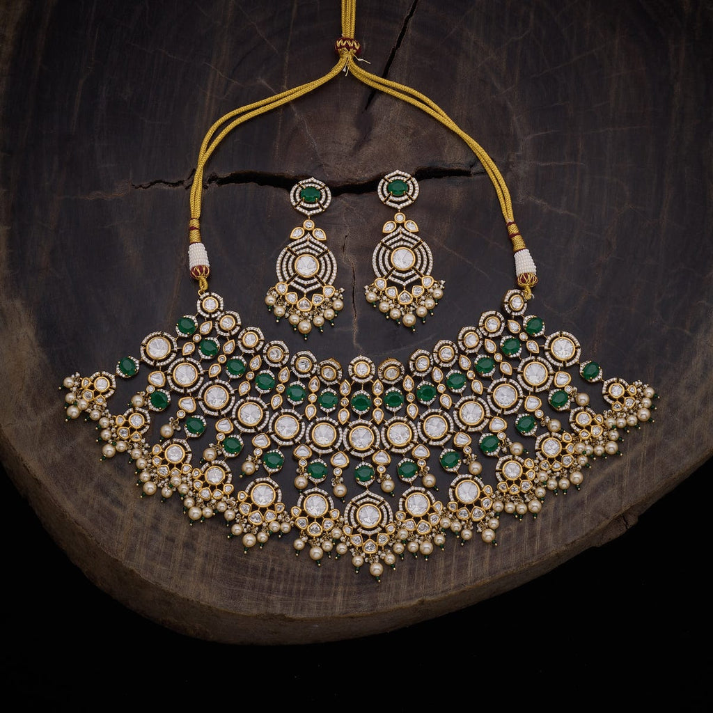Kundan Necklace victorian-polished