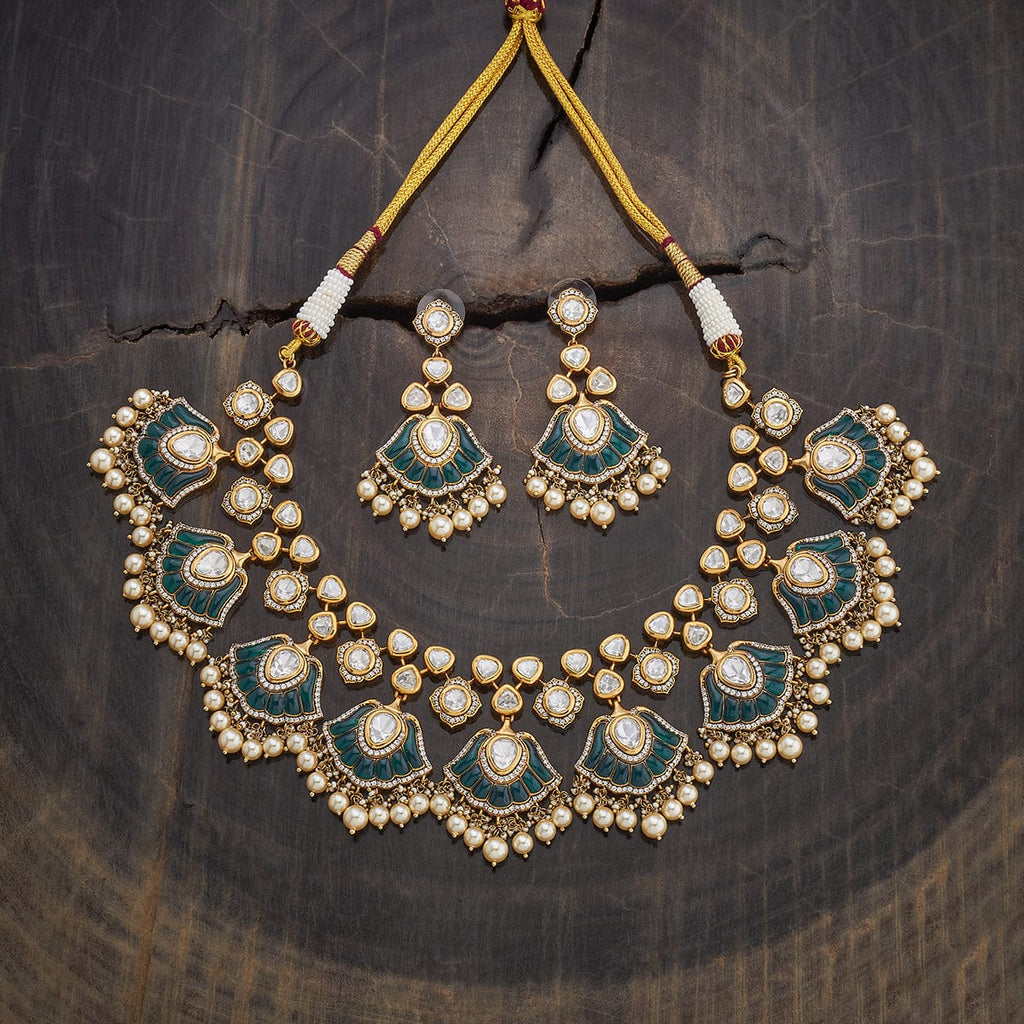 Kundan Necklace Zircon Stones