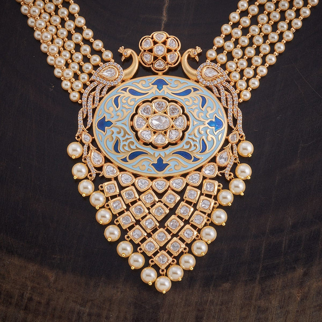 Kundan Necklace gold and silver