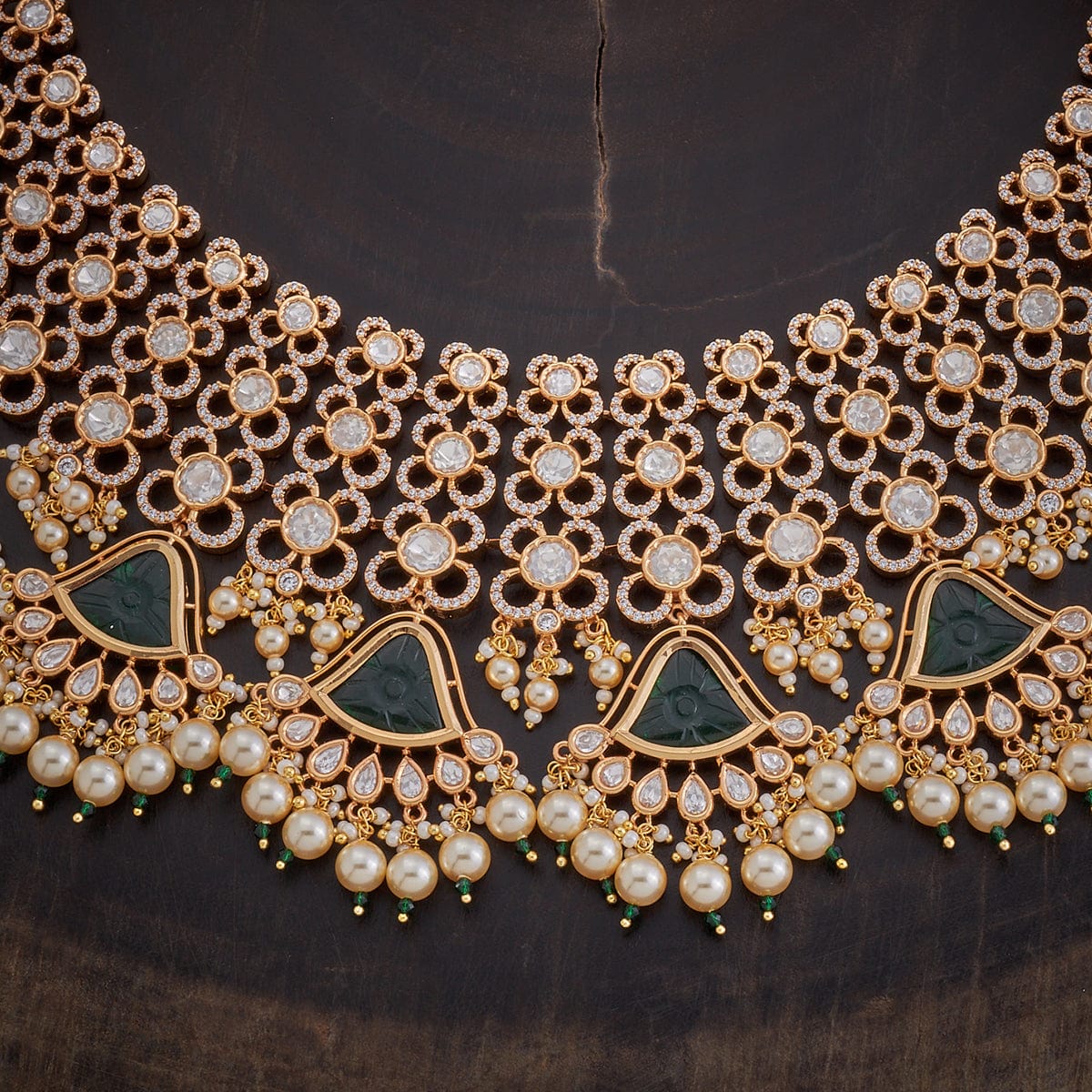 Kundan Necklace Adjustable Thread