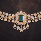 Kundan Necklace Chokers Kundan Stones Copper Alloy