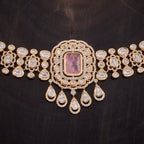 Kundan Necklace Chokers Kundan Stones Copper Alloy