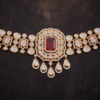 Kundan Necklace ruby and green colours