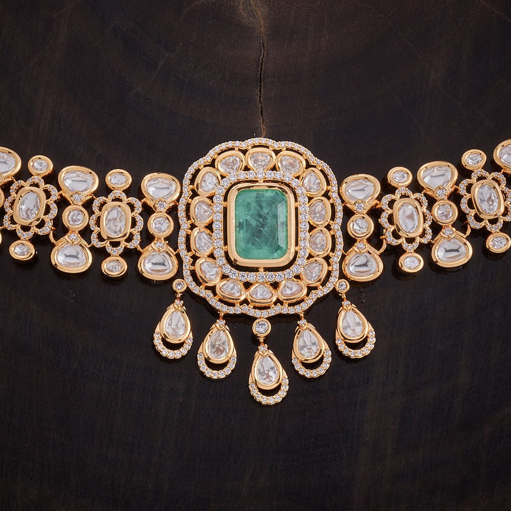 Kundan Necklace ruby and green colours