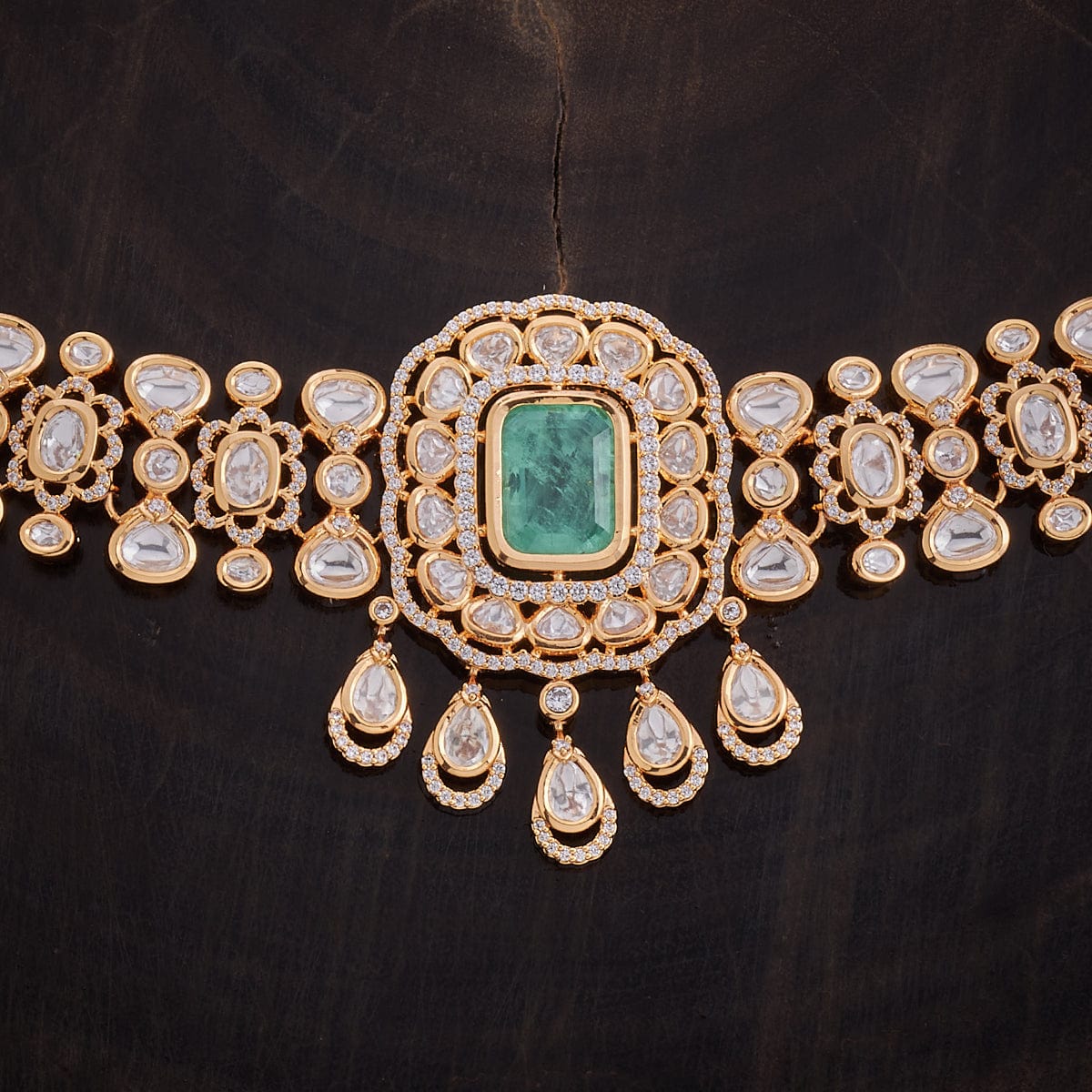 Kundan Necklace ruby and green colours