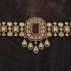 Kundan Necklace ruby and green colours