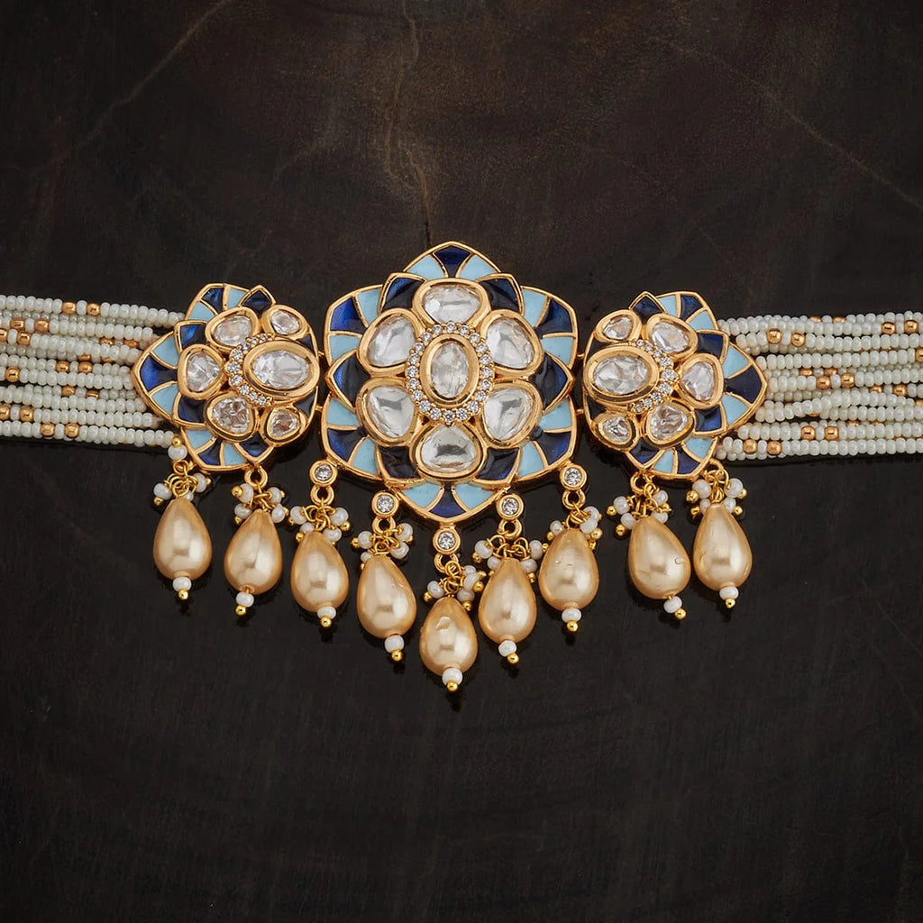 Kundan Necklace party outfit