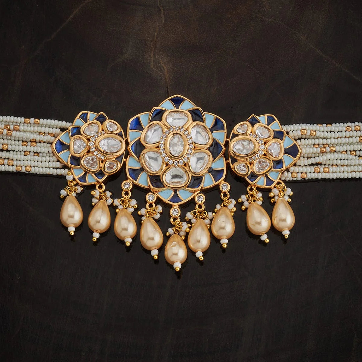 Kundan Necklace party outfit