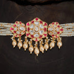 Kundan Necklace party outfit