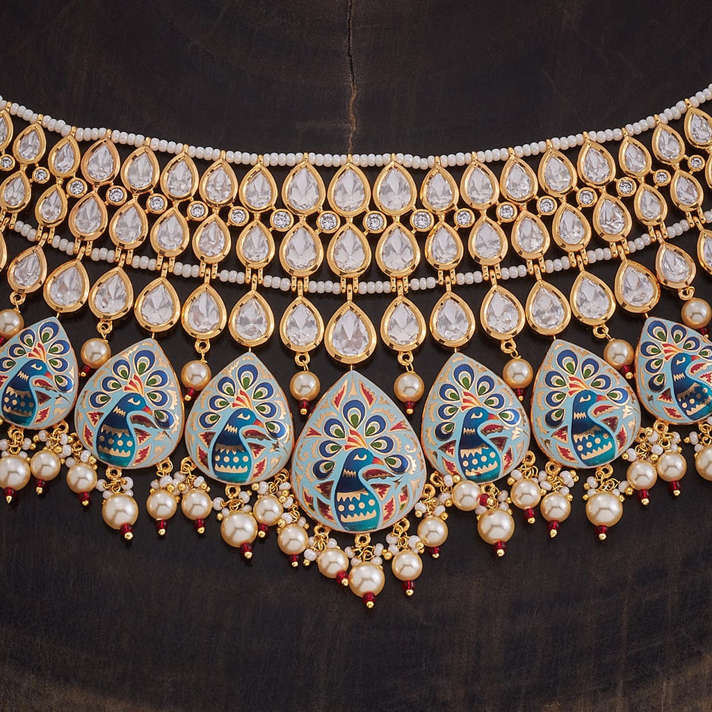 Kundan Necklace Meenakari Bridal