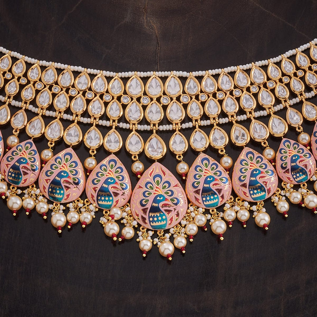 Kundan Necklace Meenakari Bridal