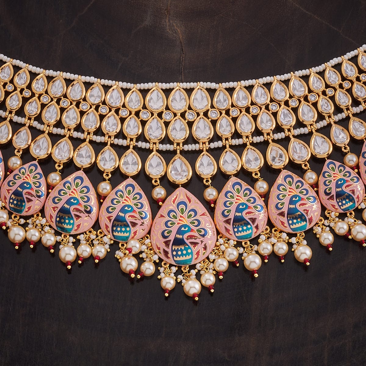 Kundan Necklace Meenakari Bridal