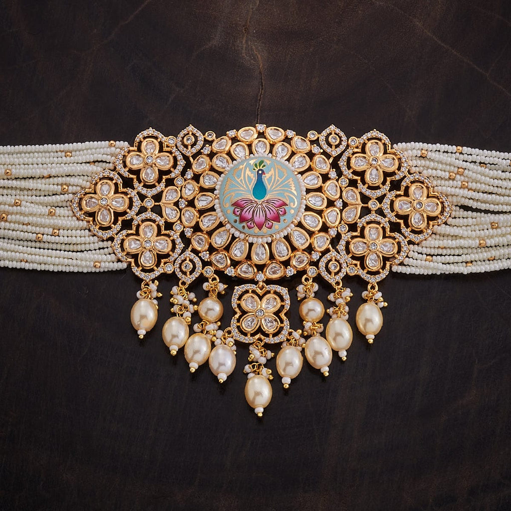 Kundan Necklace radiates glamour