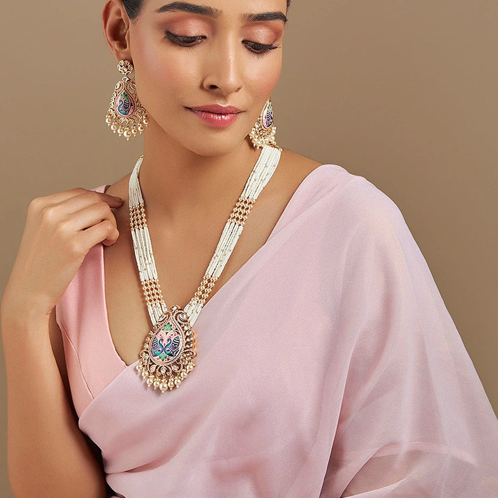 Kundan Necklace marvelous peacock design