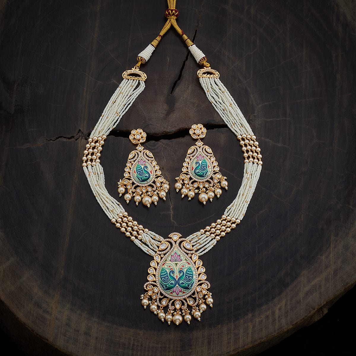 Kundan Necklace marvelous peacock design