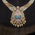 Kundan Necklace marvelous peacock design