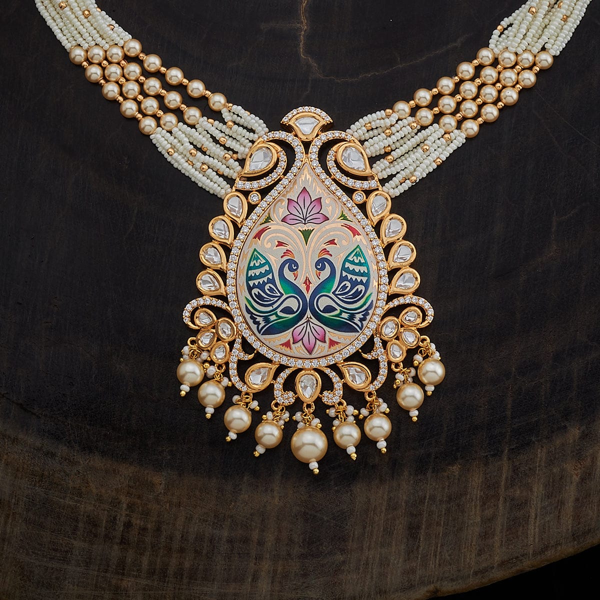 Kundan Necklace marvelous peacock design