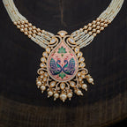 Kundan Necklace marvelous peacock design