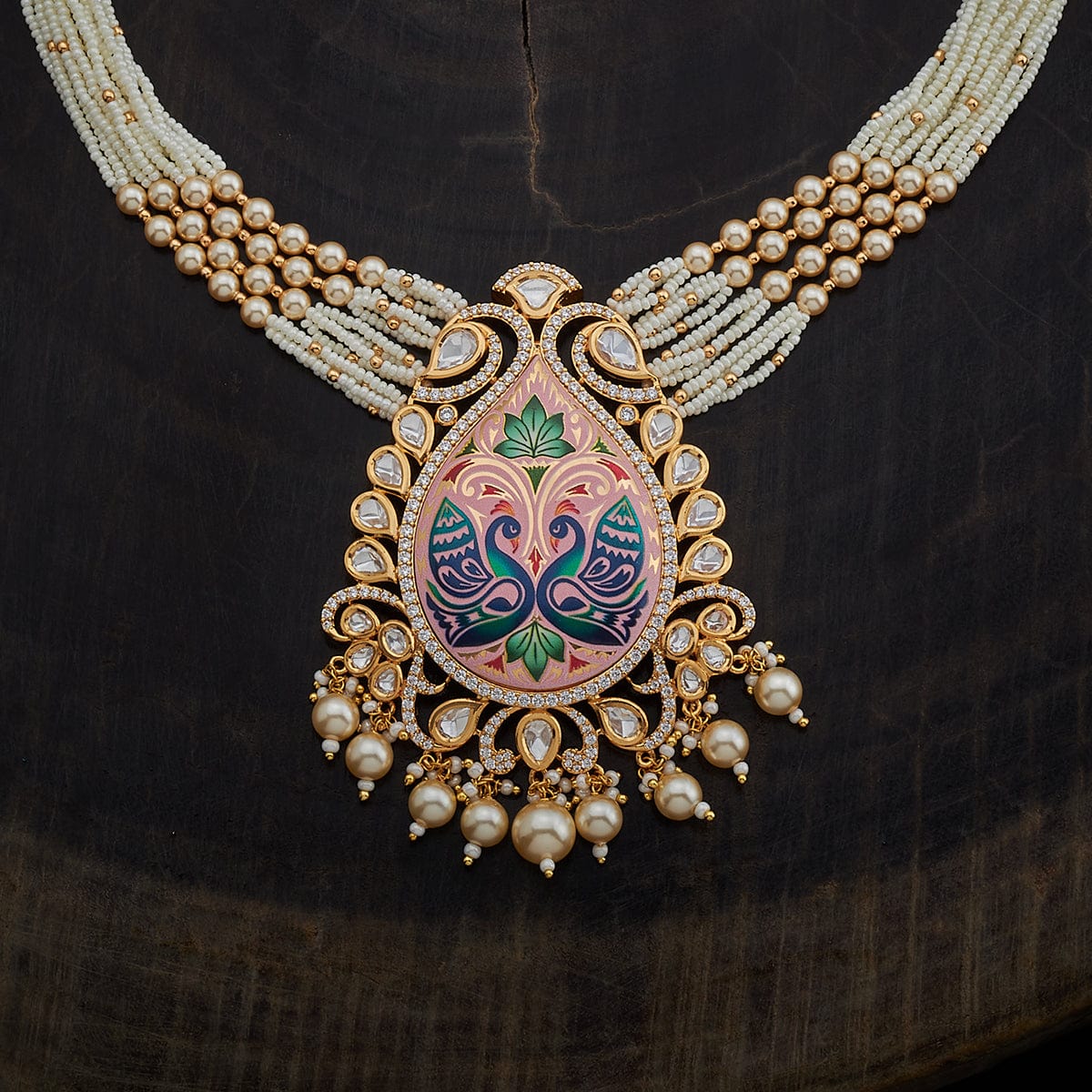 Kundan Necklace marvelous peacock design