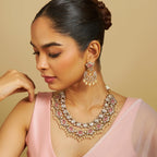 Kundan Necklace dazzling kundan stones