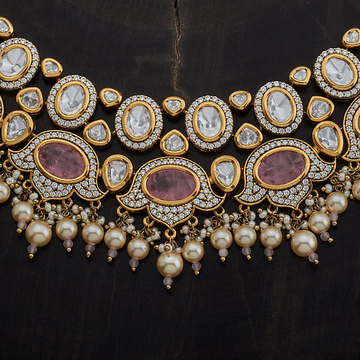 Kundan Necklace dazzling kundan stones