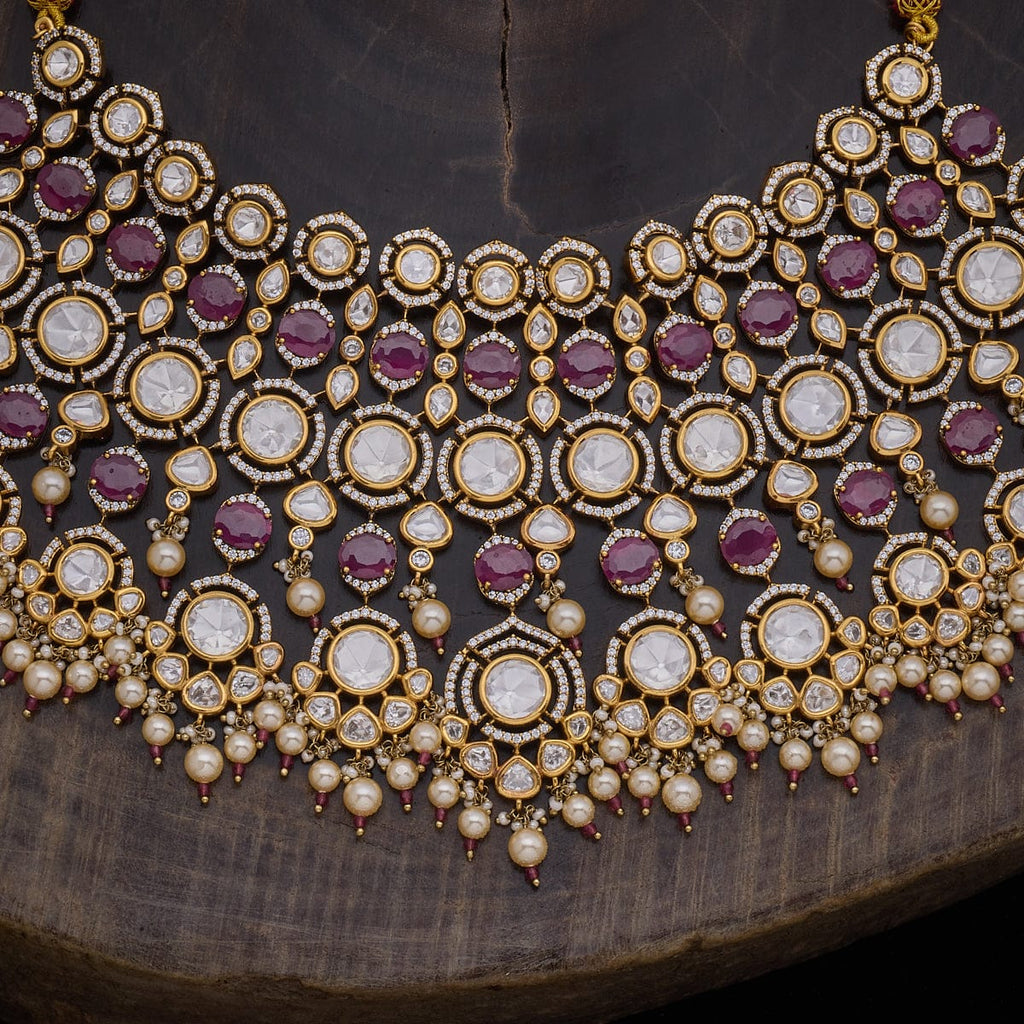 Kundan Necklace victorian-polished