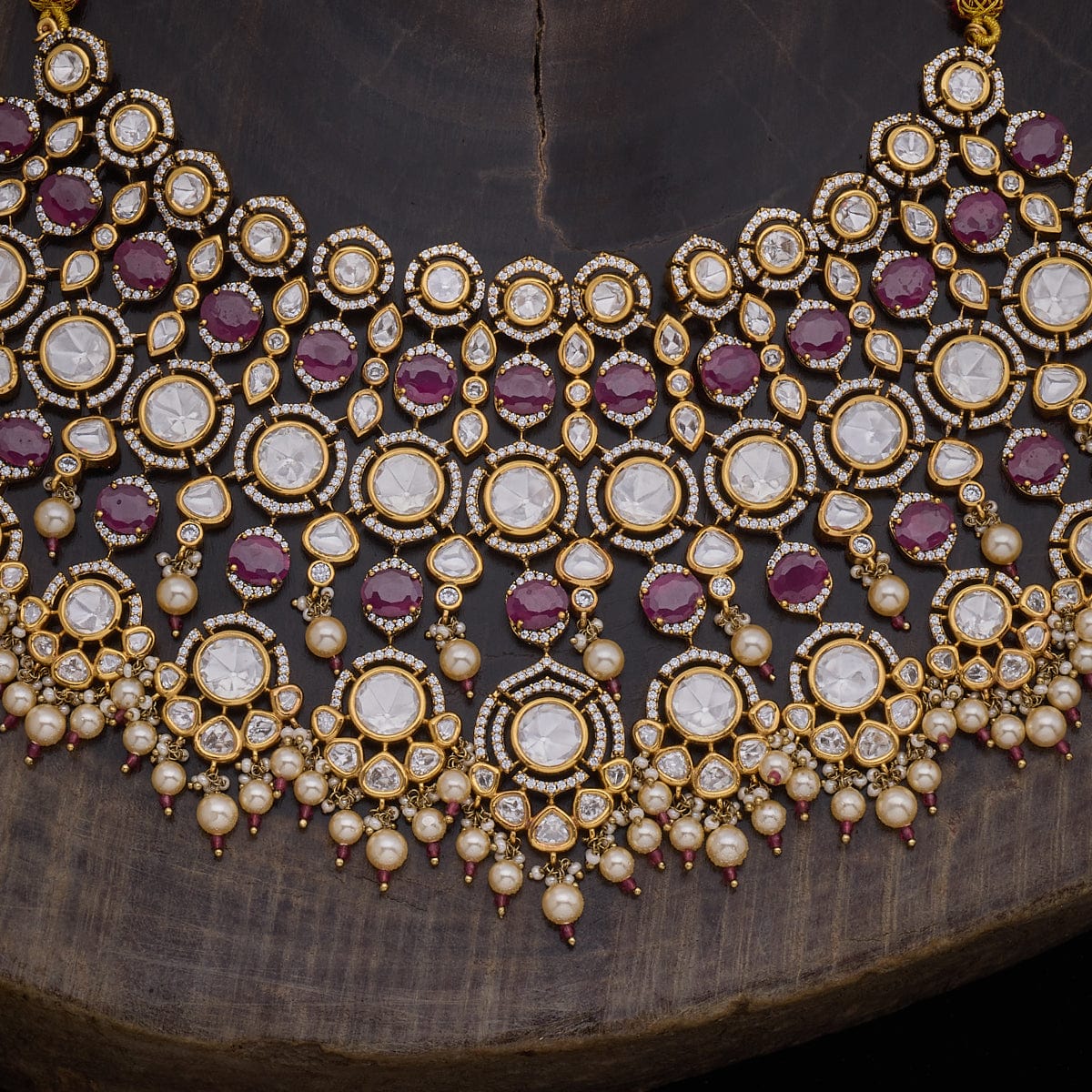 Kundan Necklace victorian-polished