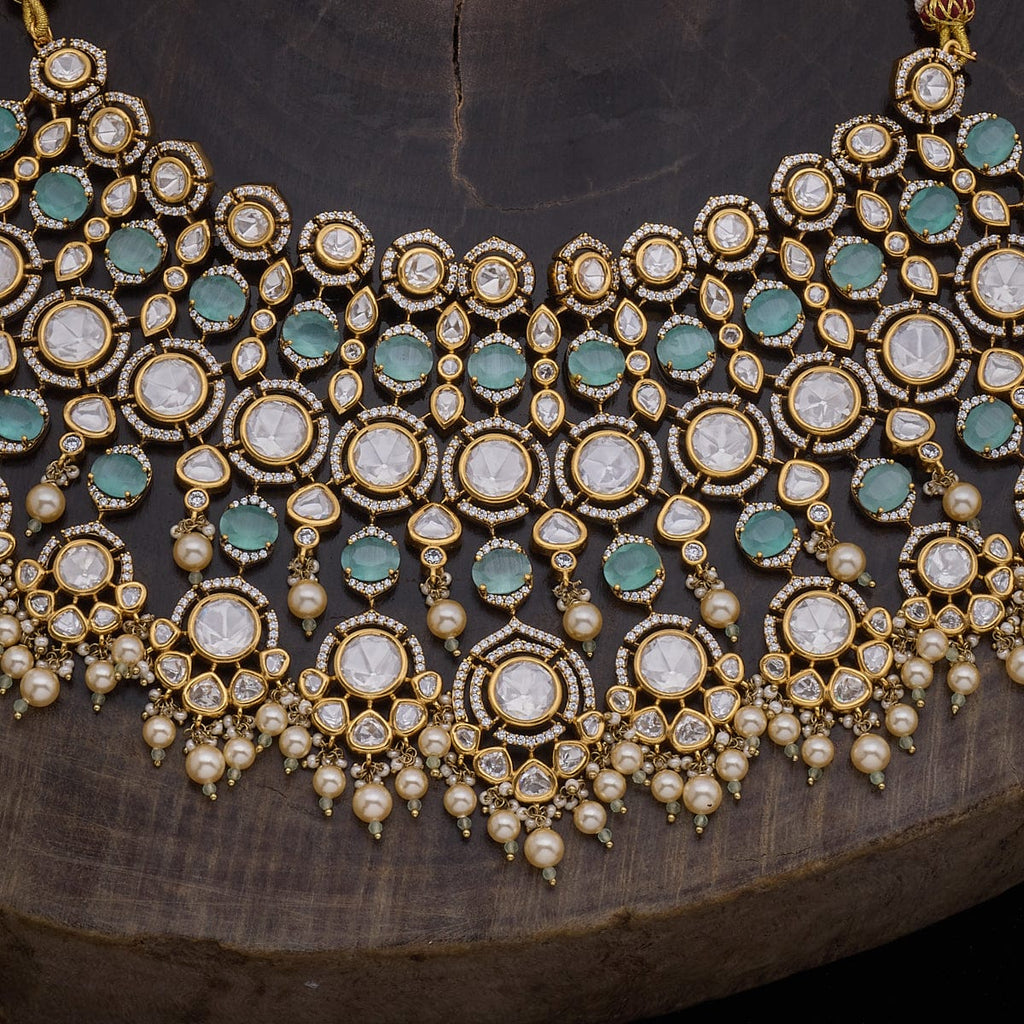 Kundan Necklace victorian-polished