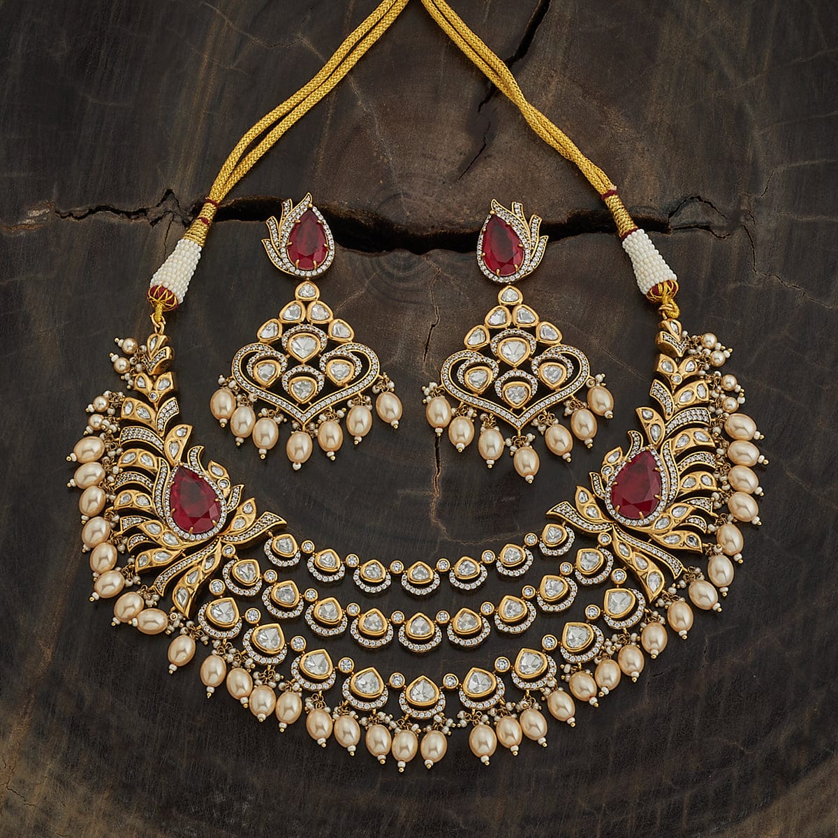 Kundan Necklace Thread