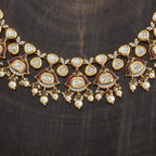 Kundan Necklace Hangings Push Back