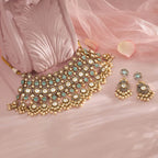 Kundan Necklace victorian-polished