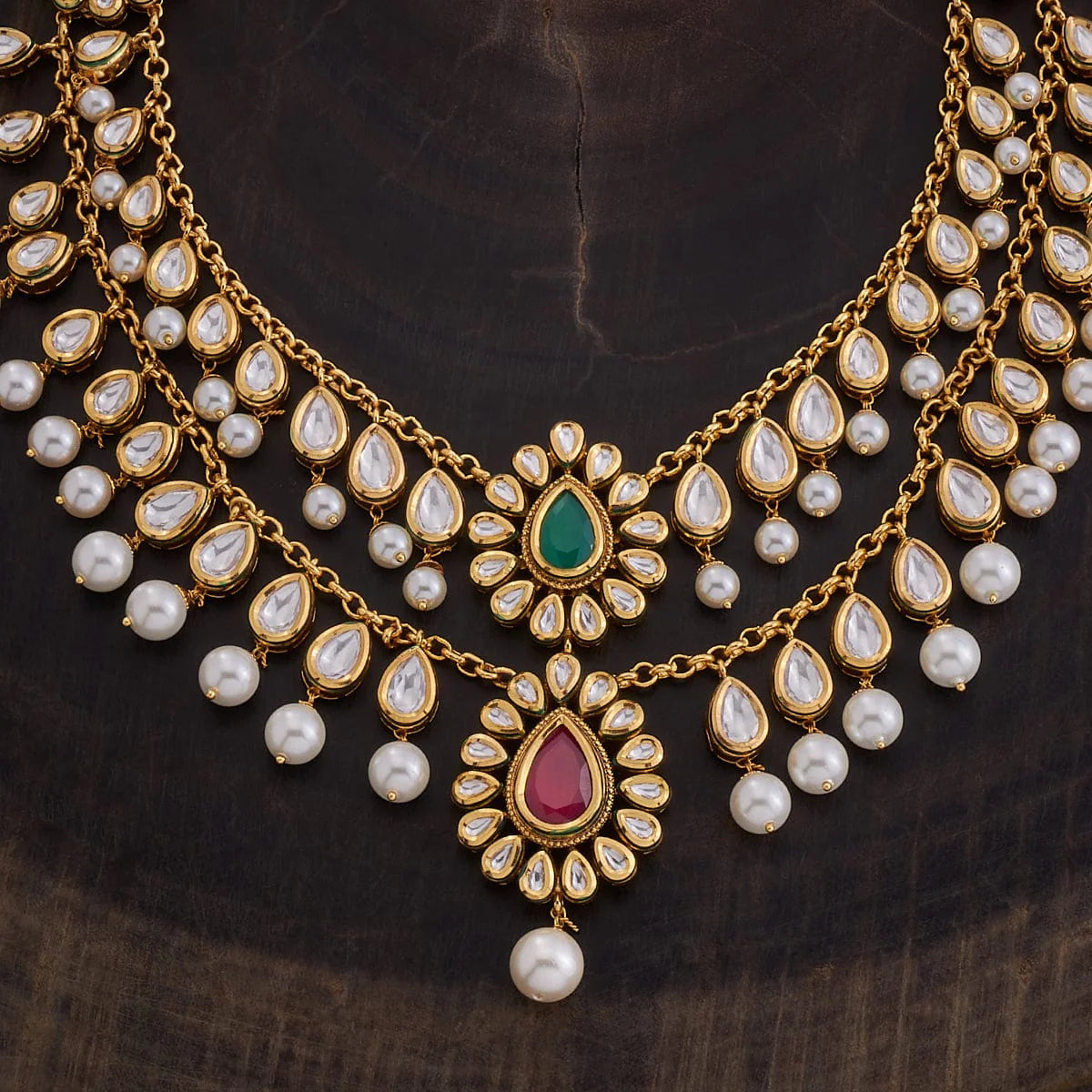 Kundan Necklace Kundan Stones & Beads