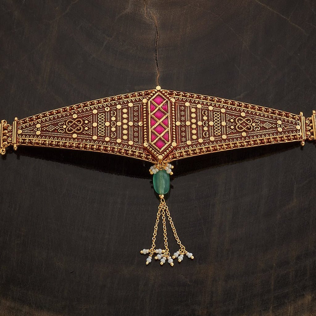 Kundan Necklace Push Back