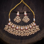 Kundan Necklace Green & Red