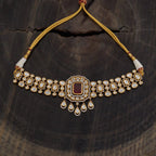 Kundan Necklace ruby and green colours