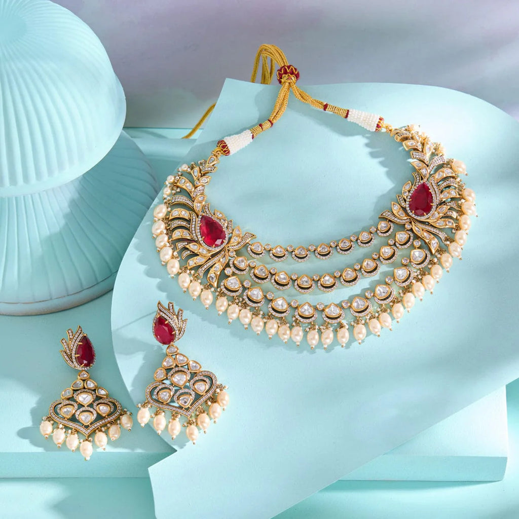 Kundan Necklace Thread