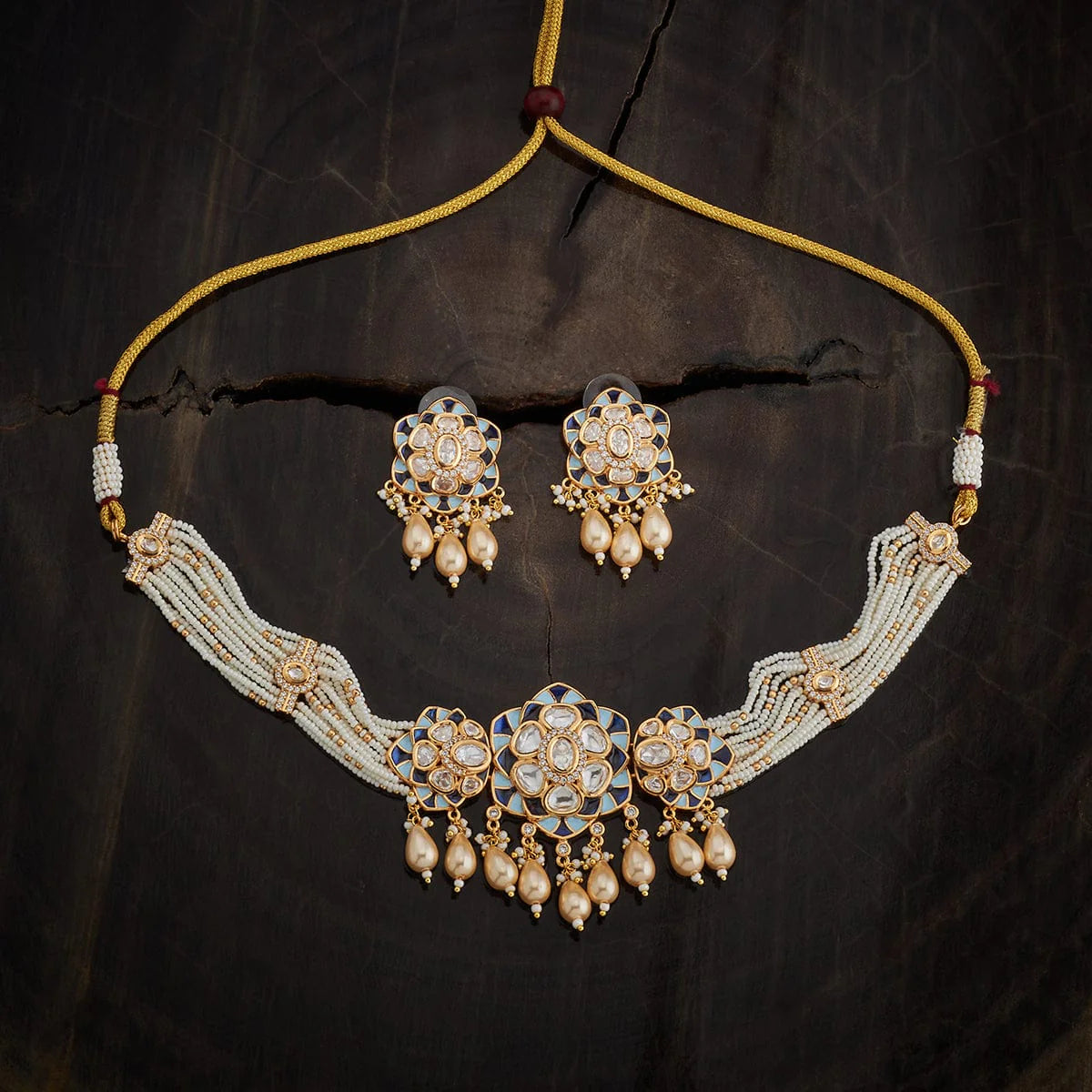 Kundan Necklace party outfit