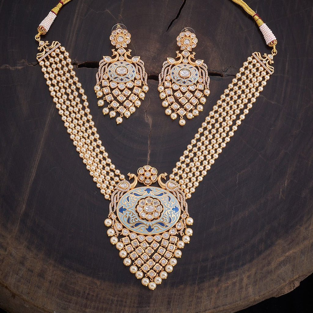 Kundan Necklace gold and silver