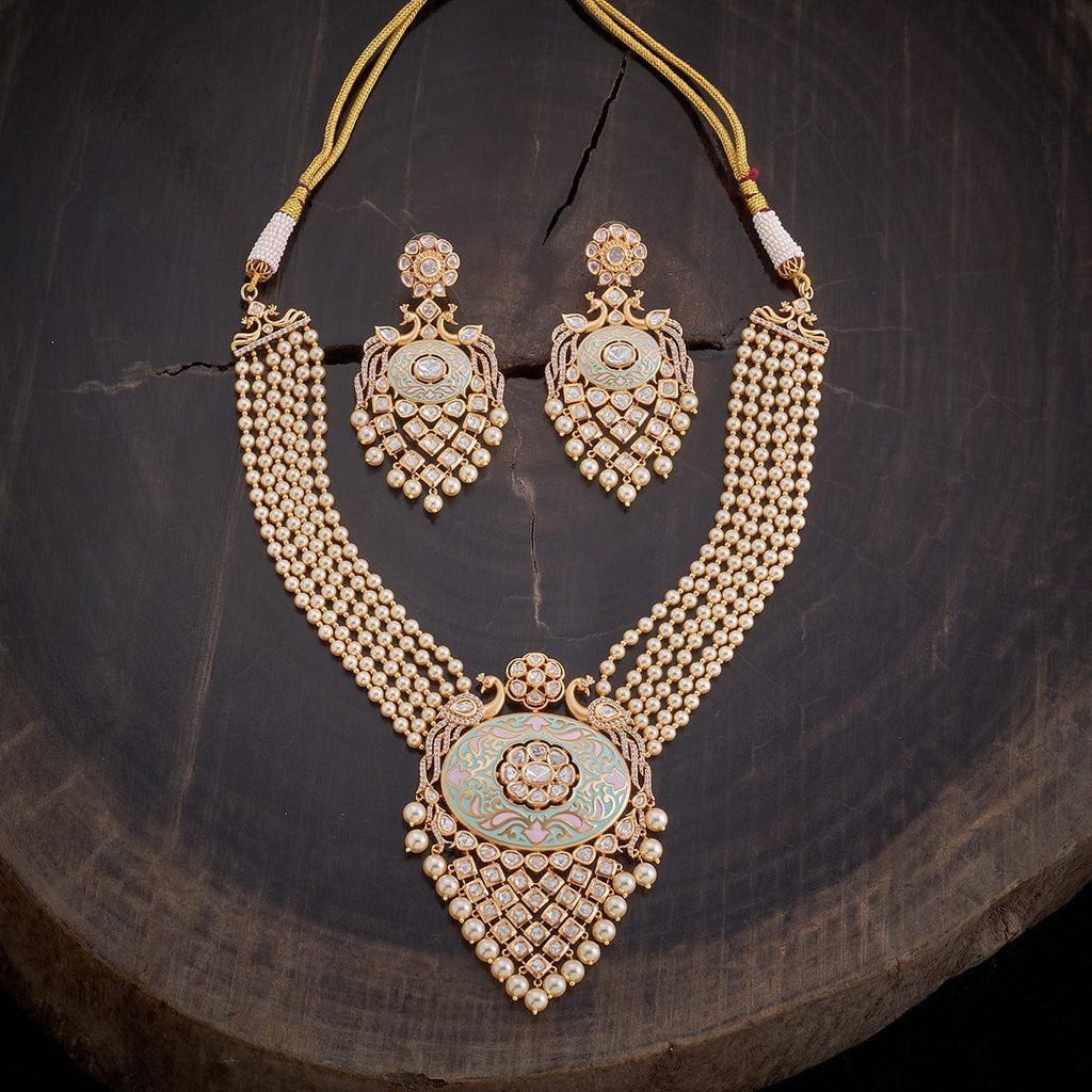 Kundan Necklace gold and silver