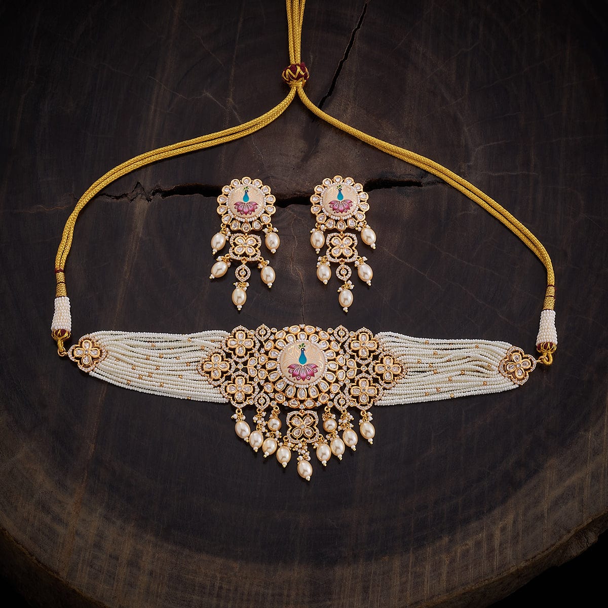 Kundan Necklace radiates glamour
