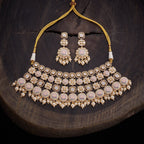 Kundan Necklace Meena polish