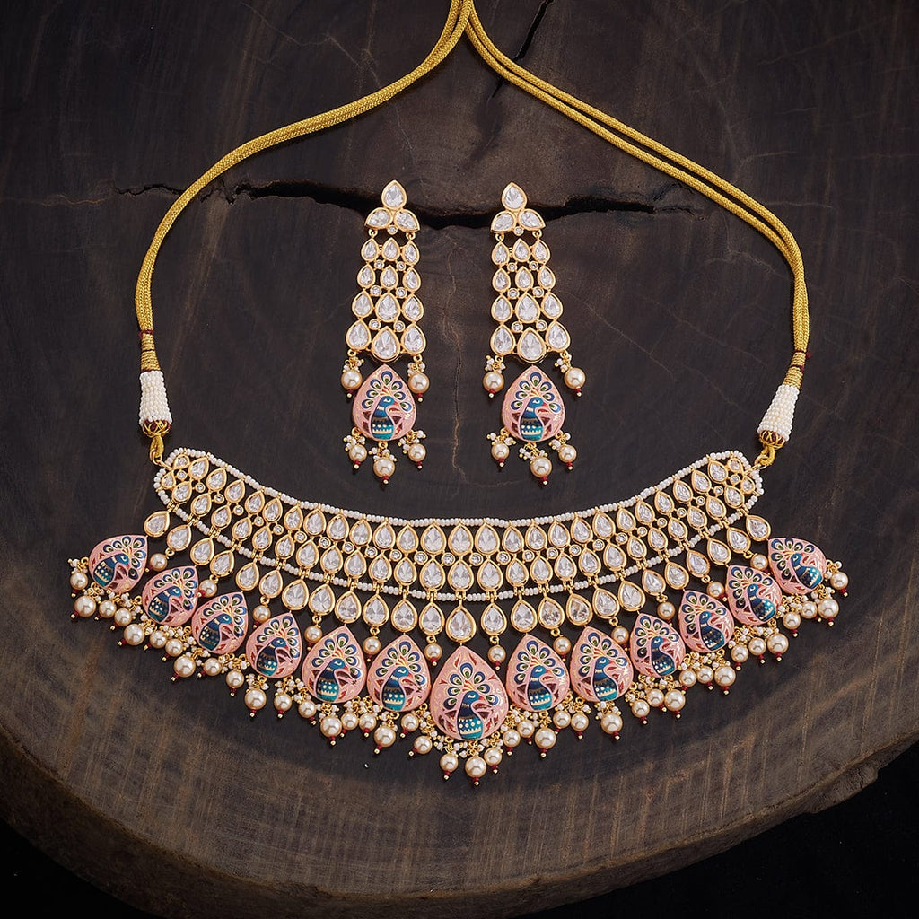 Kundan Necklace Meenakari Bridal