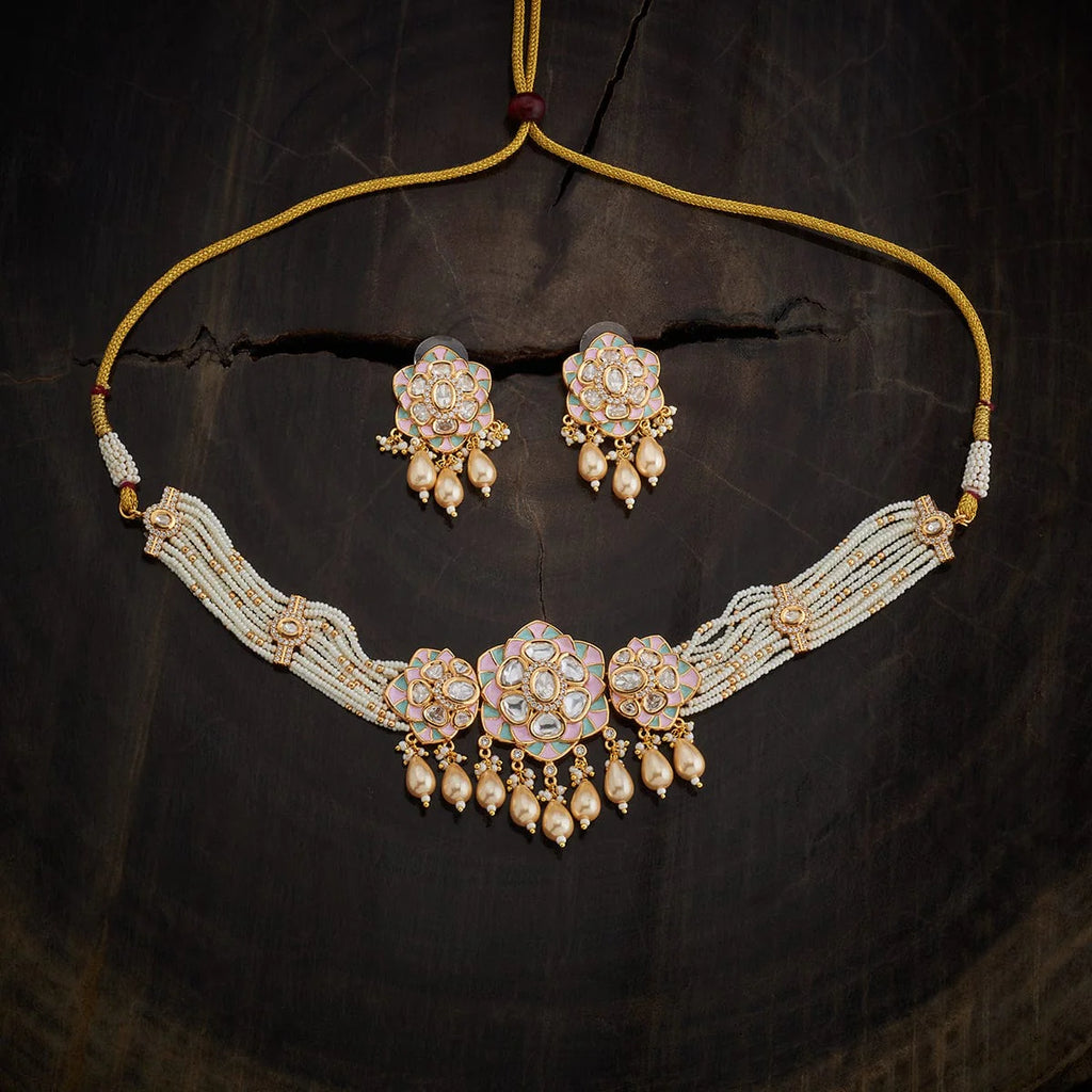 Kundan Necklace party outfit