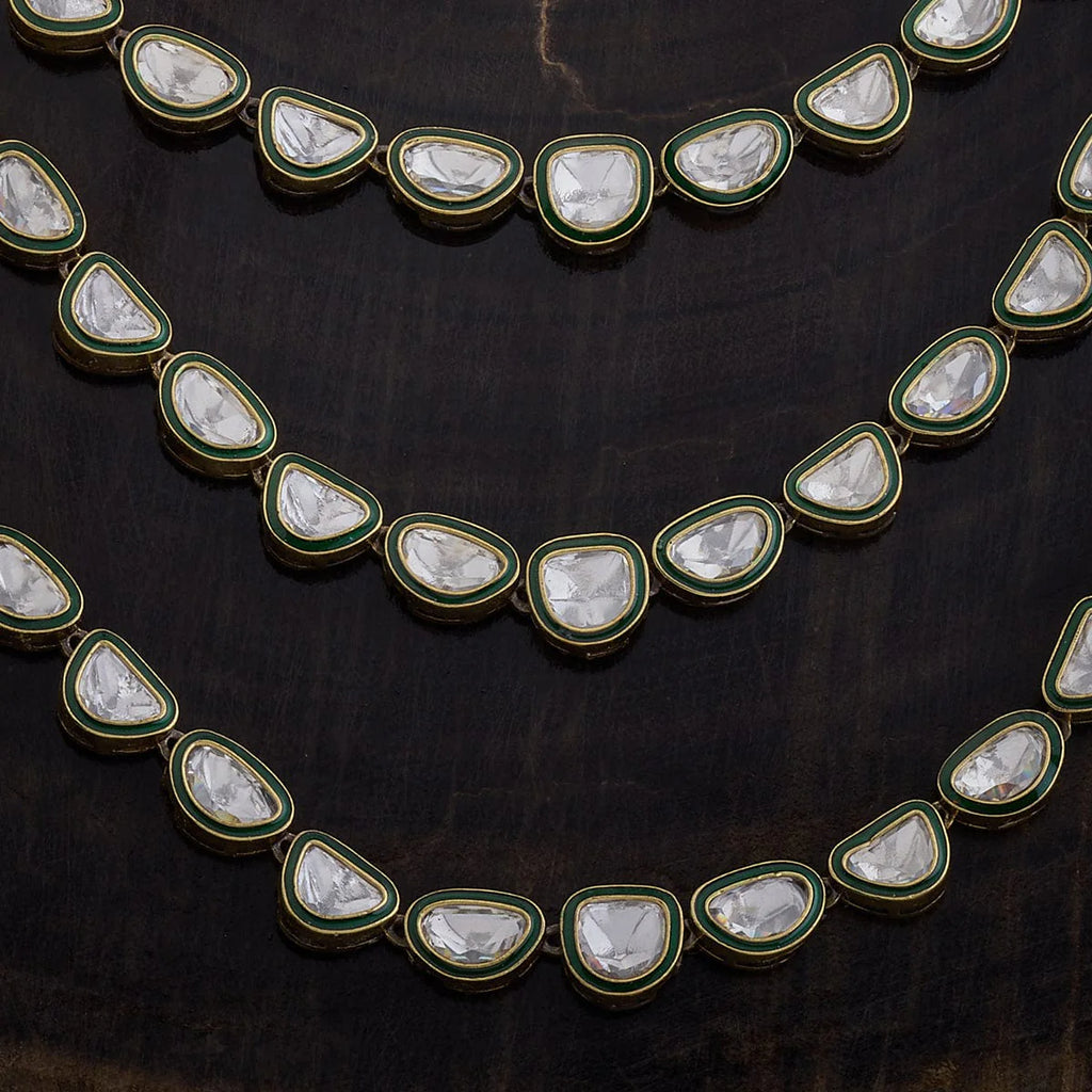 Kundan Necklace Adjustable Chain